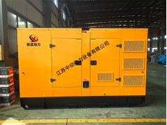 低噪音柴油發電機組裝車出廠